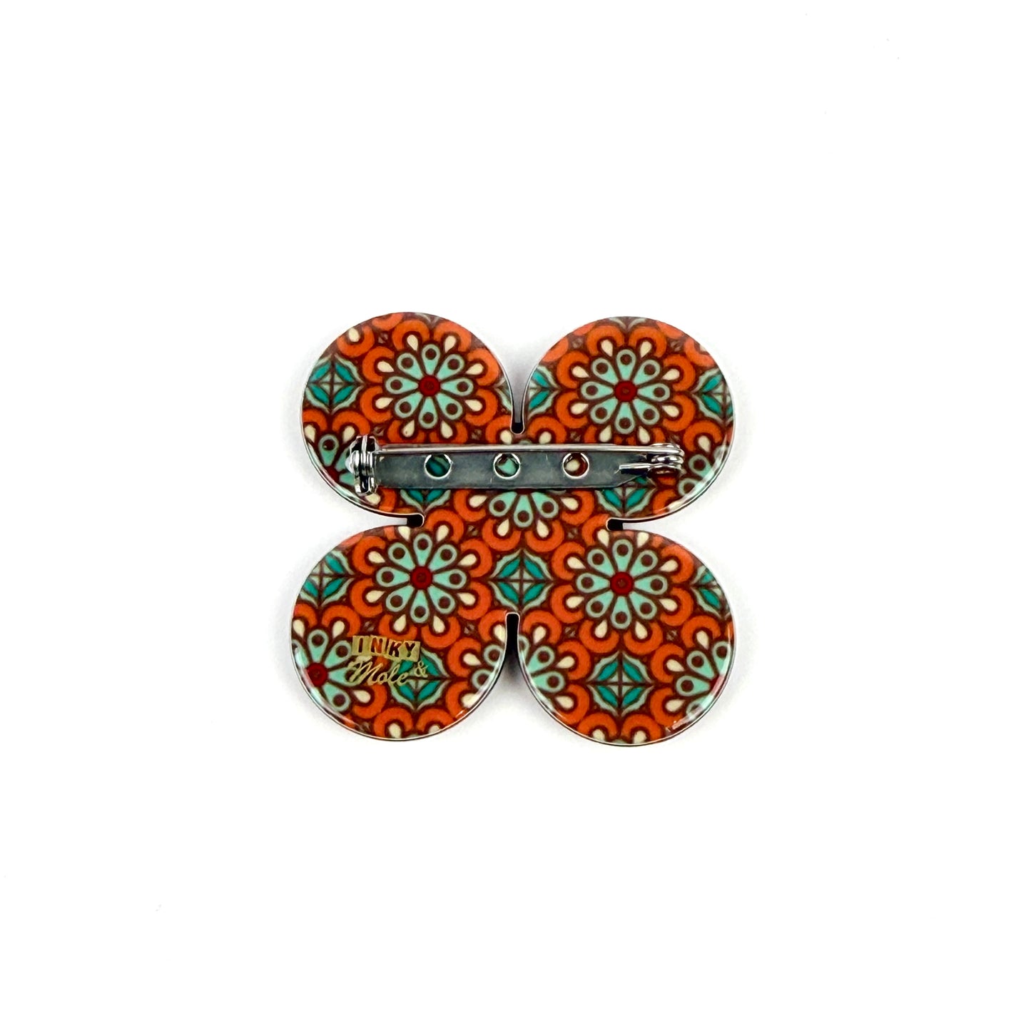 Florence brooch - Faded orange