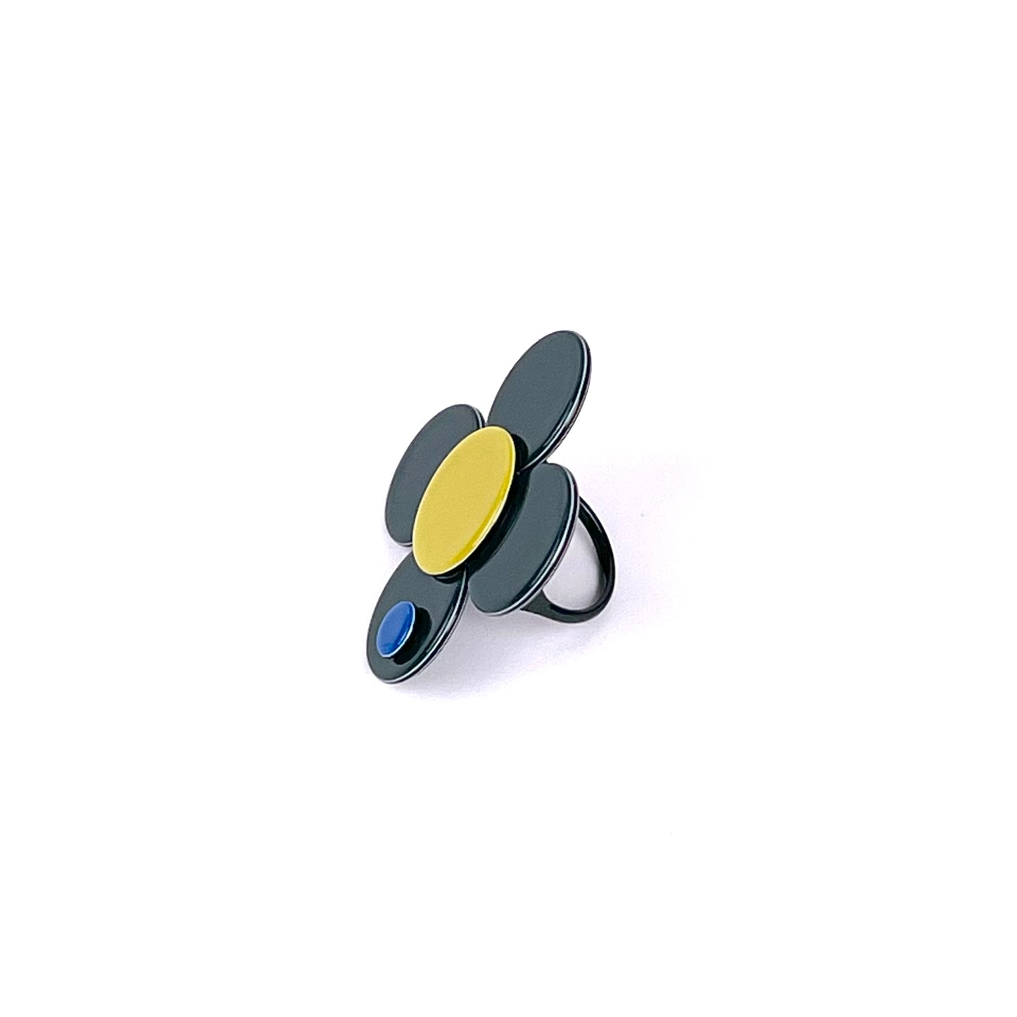 Florence Flower Ring - Dark green