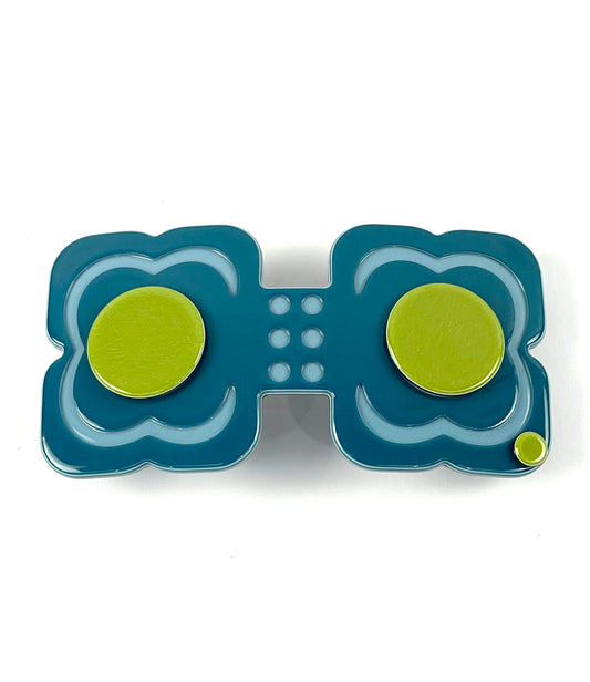 Hanover duo barrette - Tealy blue
