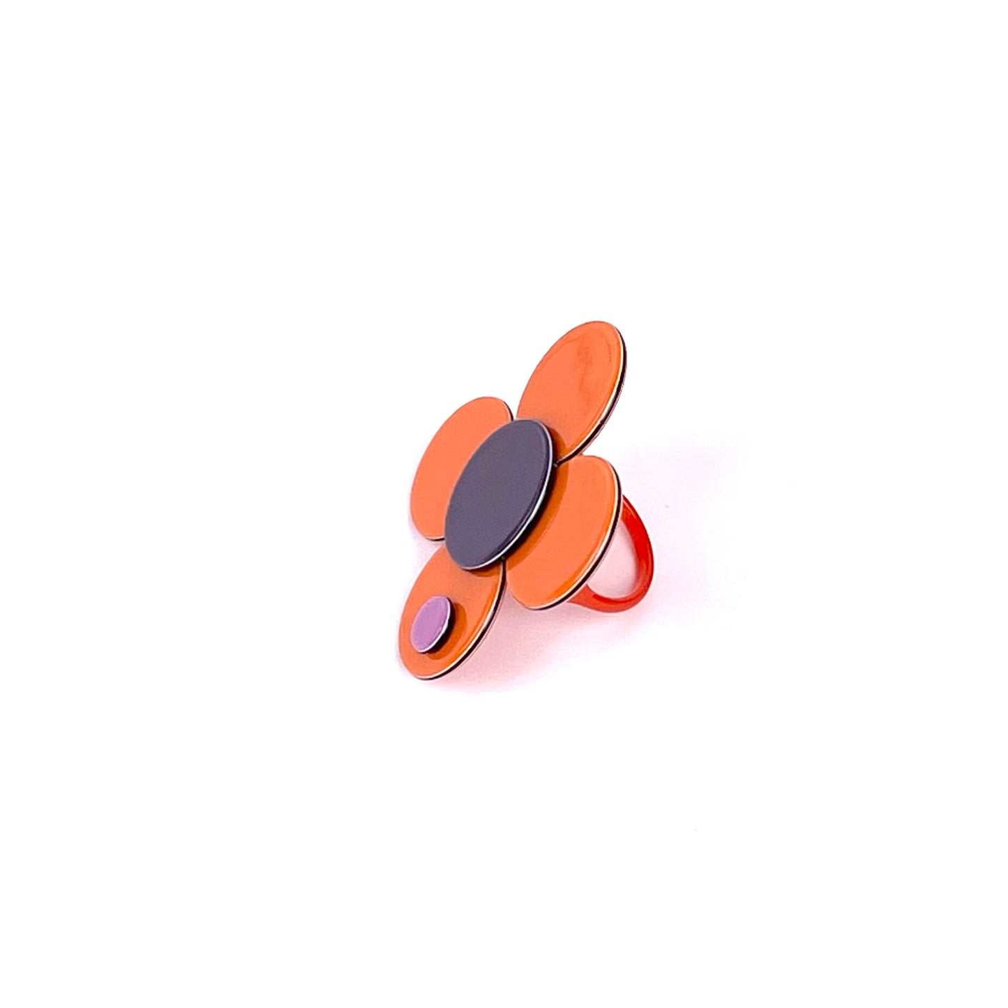 Florence Flower Ring - Dusty orange