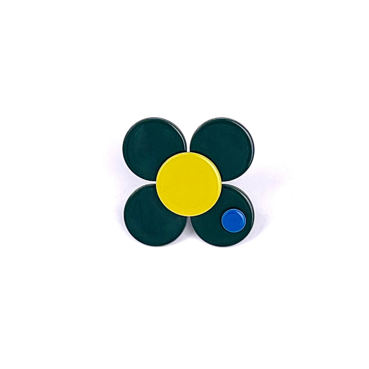 Florence Flower Ring - Dark green