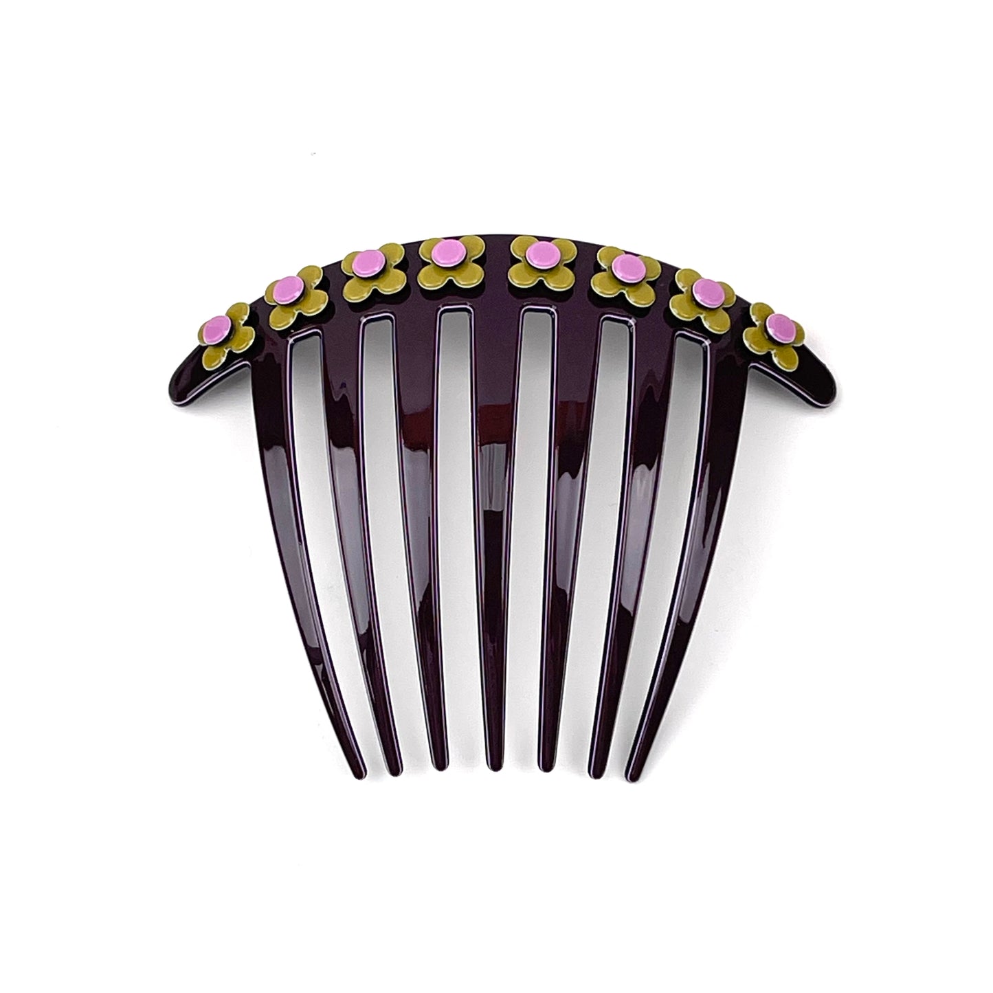 Hanover French Pleat Comb - Deep Aubergine