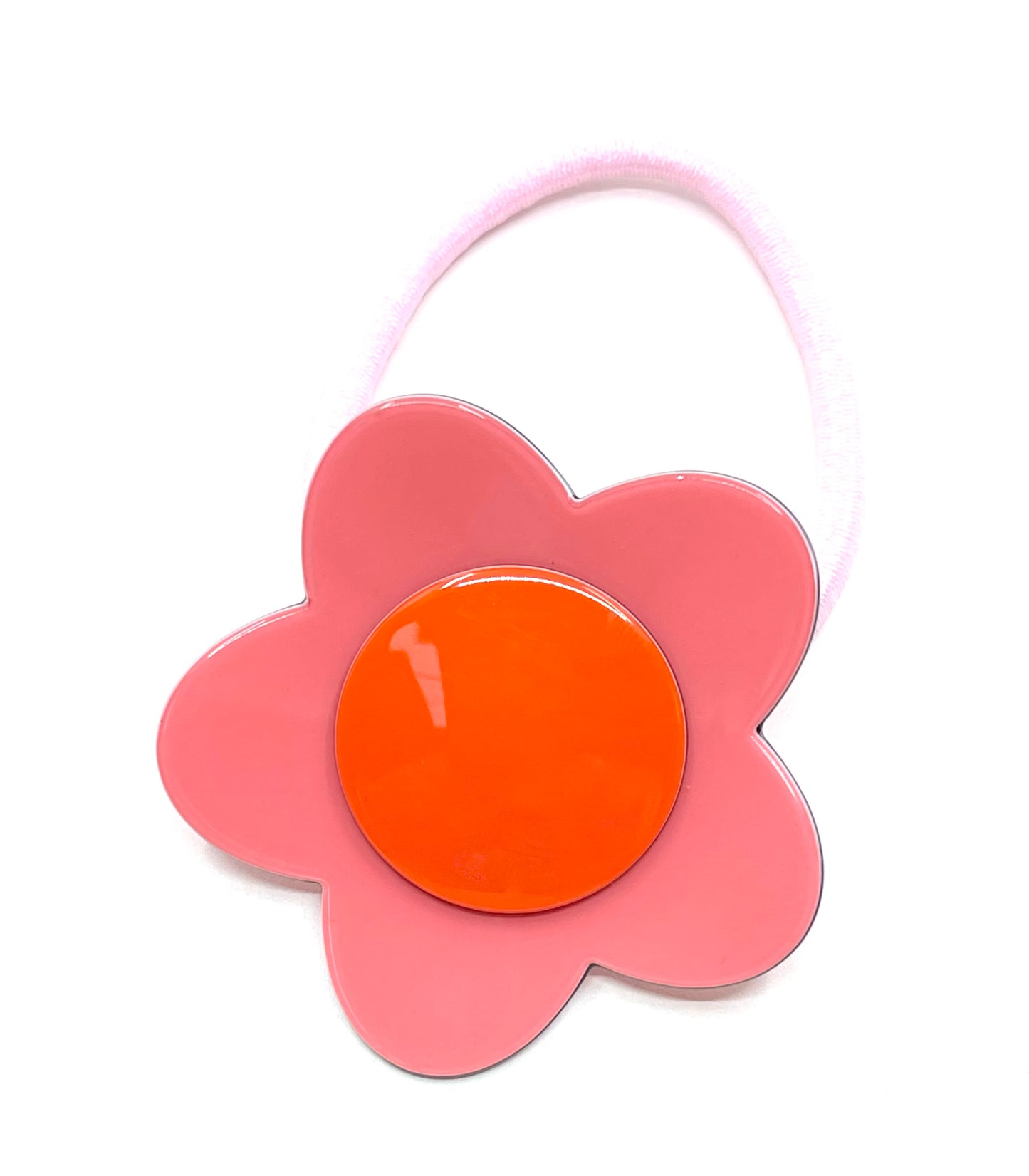 Bibi flower ponytail - sweet pink