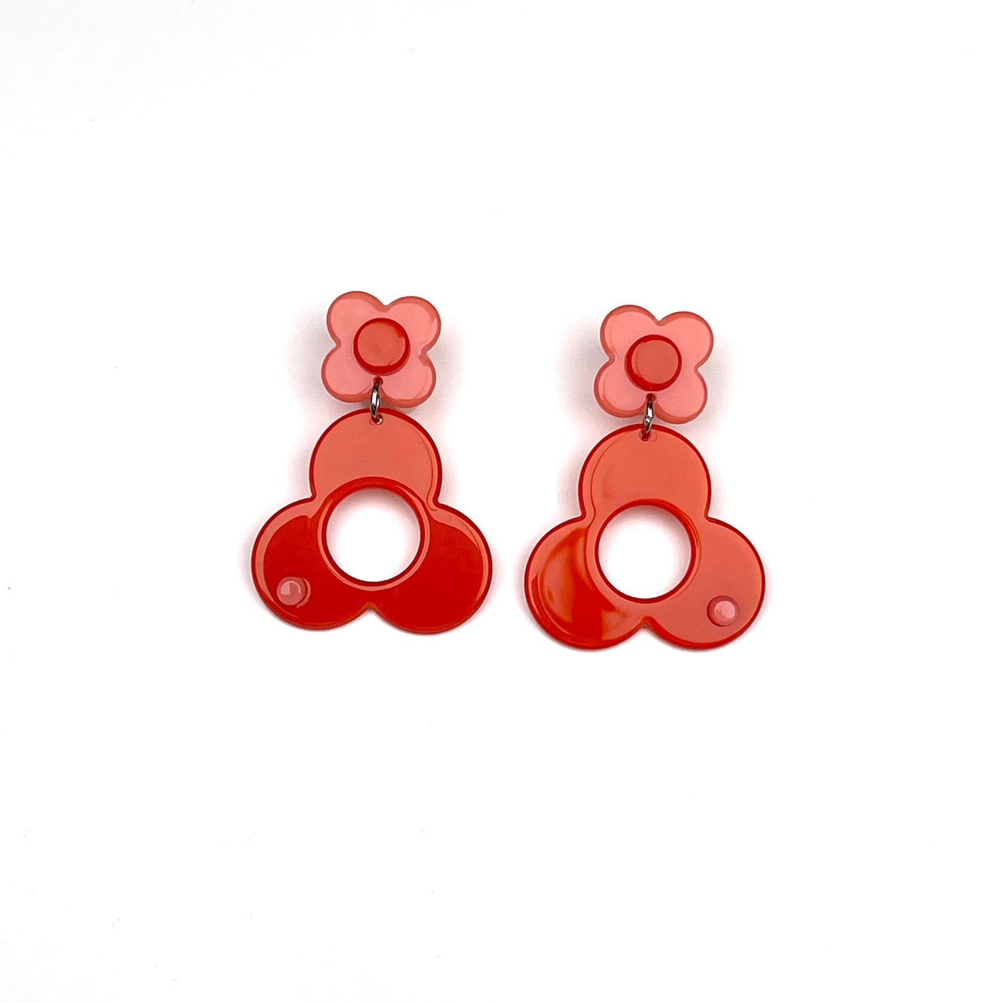 Barcelona drop earrings - Orange Peachy