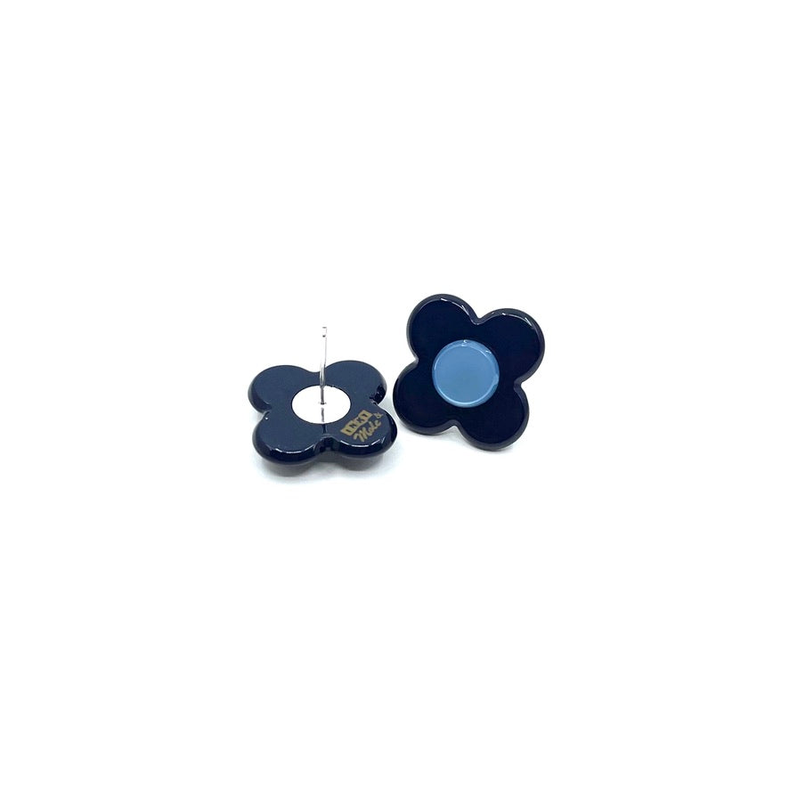 Hanover Earrings - Navy blue/pale blue