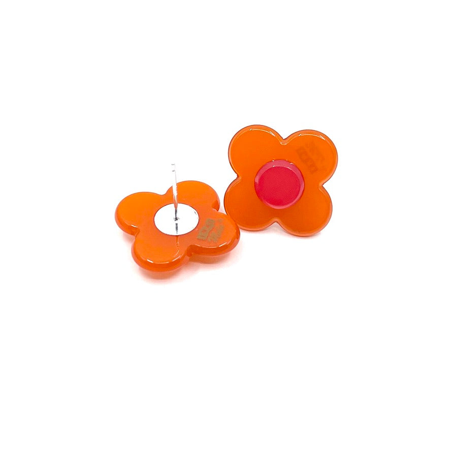 Hanover Earrings - Orange dark pink