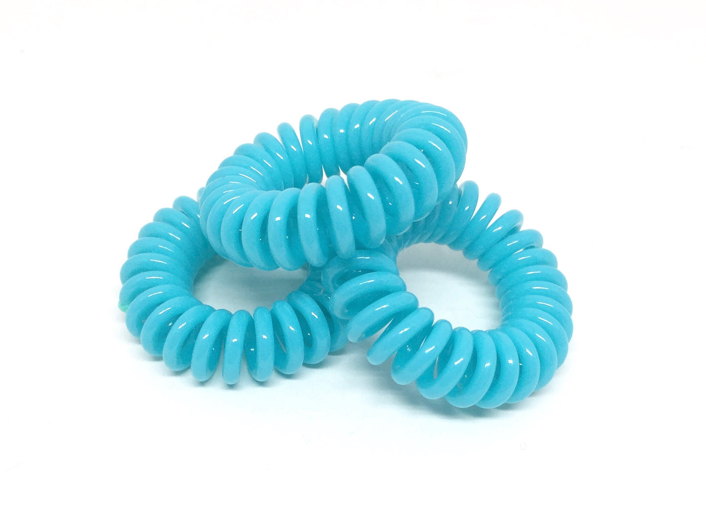 Spiral Hair Ties - Turquoise