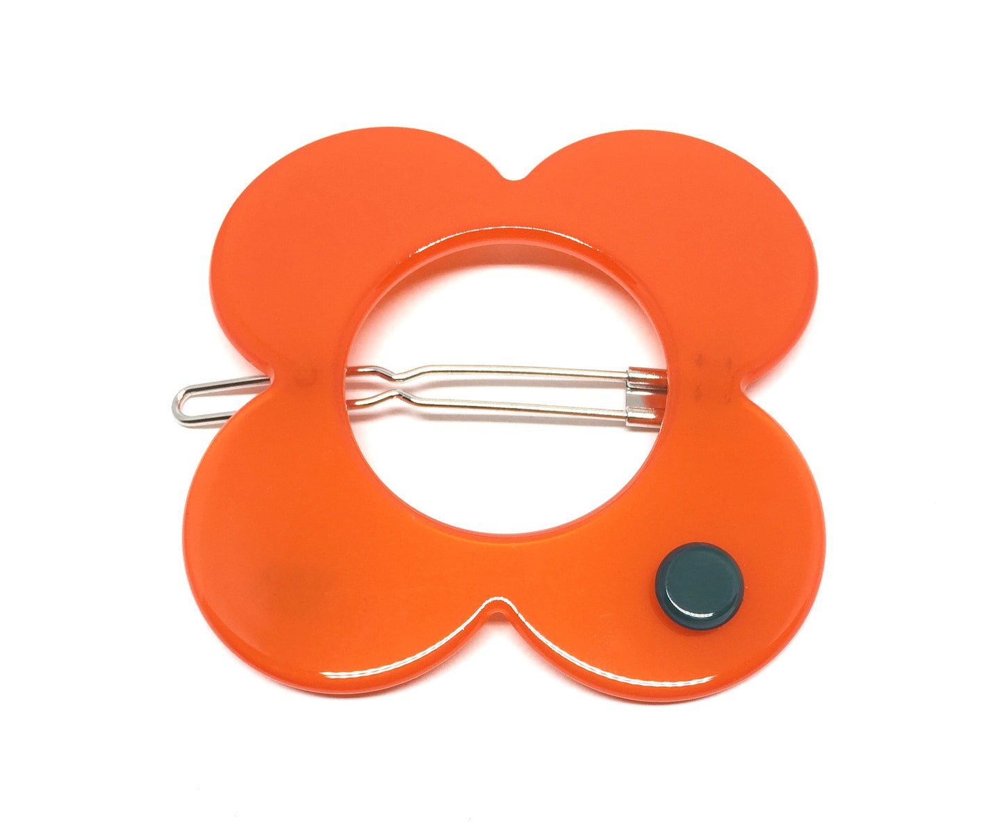 Hanover Large Hairclip - Orange