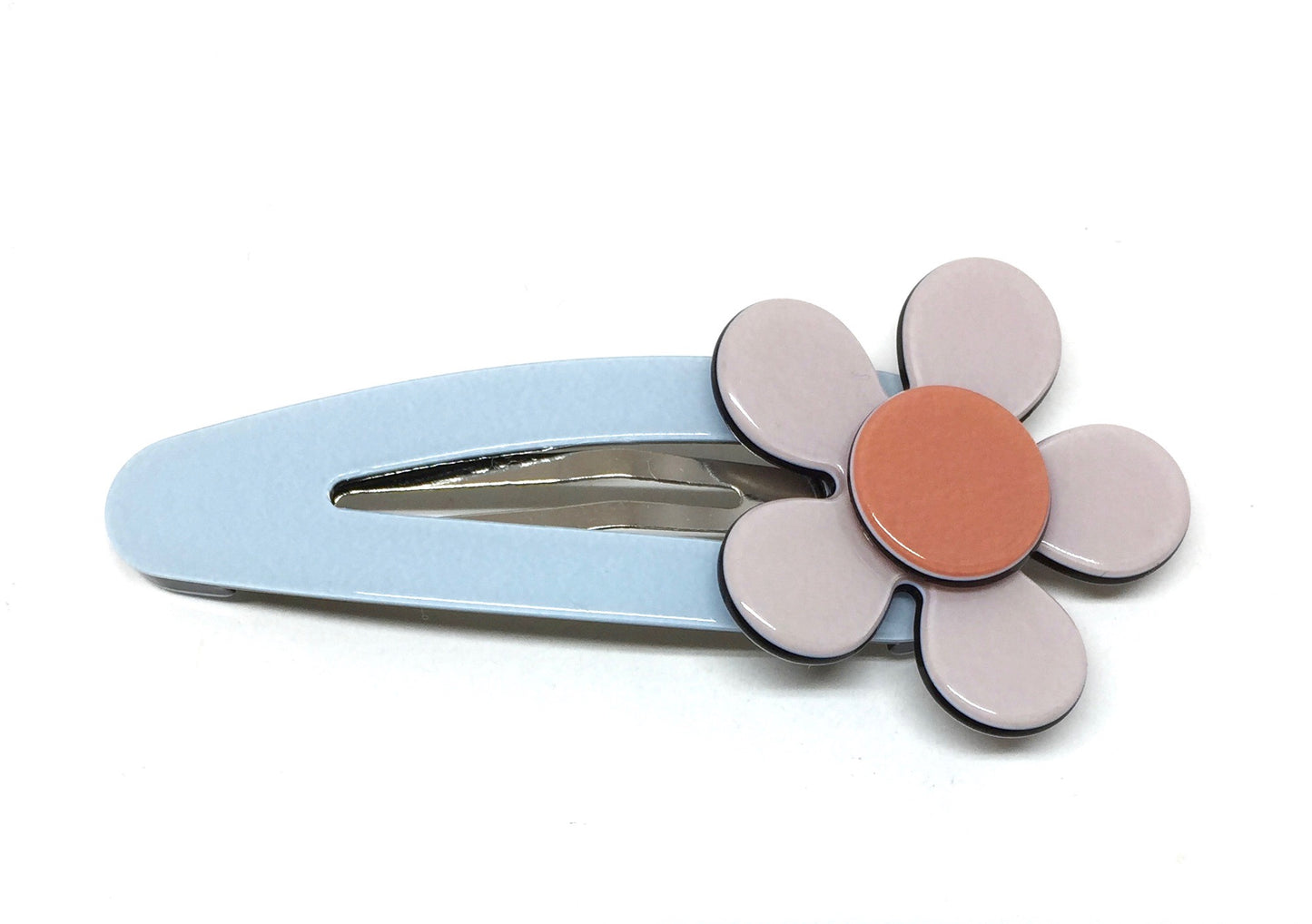 Flat flower click clack - pale blue