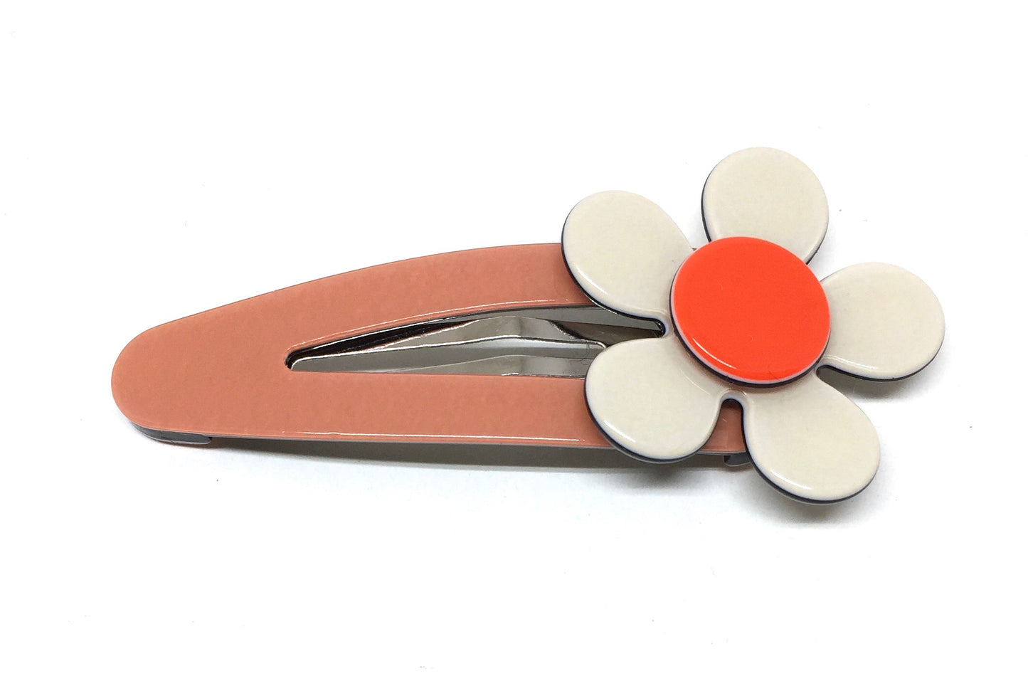 Flat flower click clack - Ginger cream