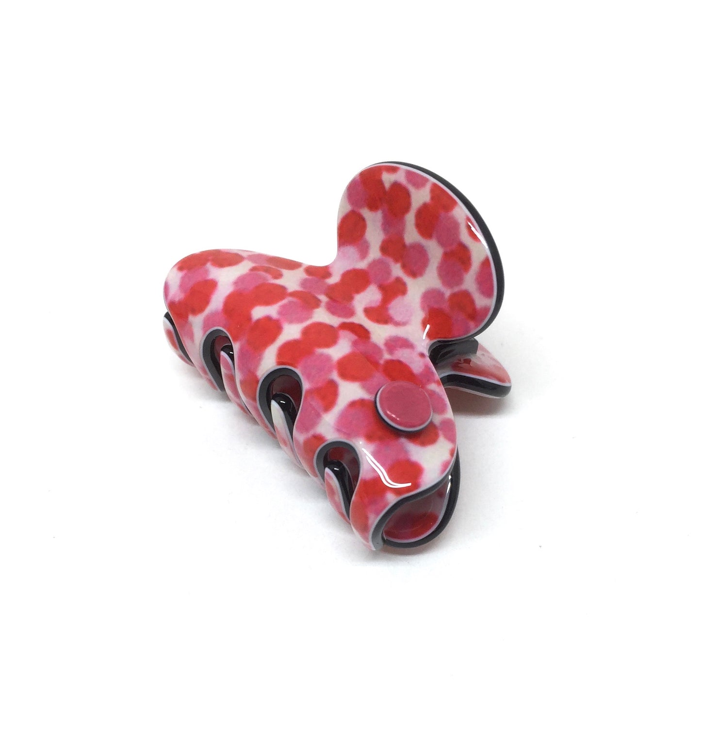 Barcelona mini claw - Red - Rosy spot