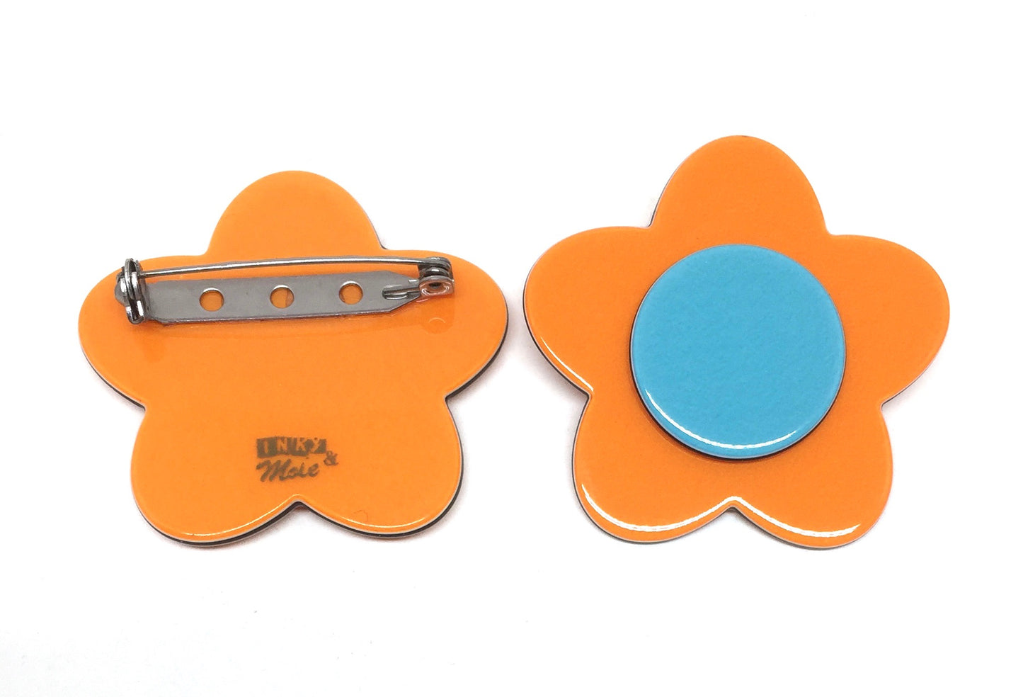 Bibi brooch - Orange