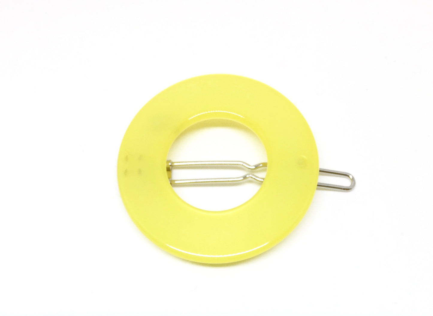 London Hairclip - pale yellow