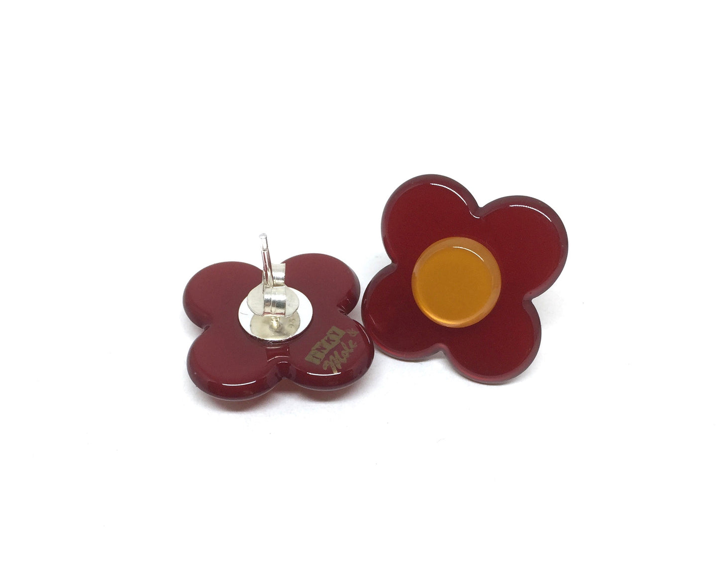 Hanover Earrings - Wine