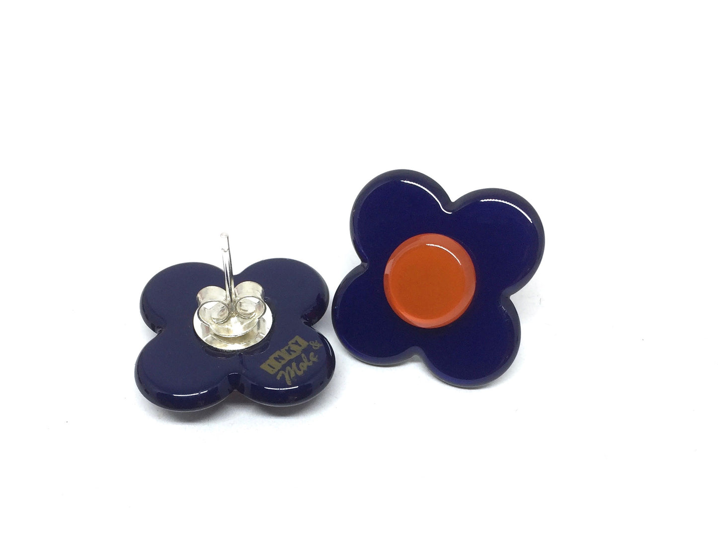 Hanover Earrings - navy blue