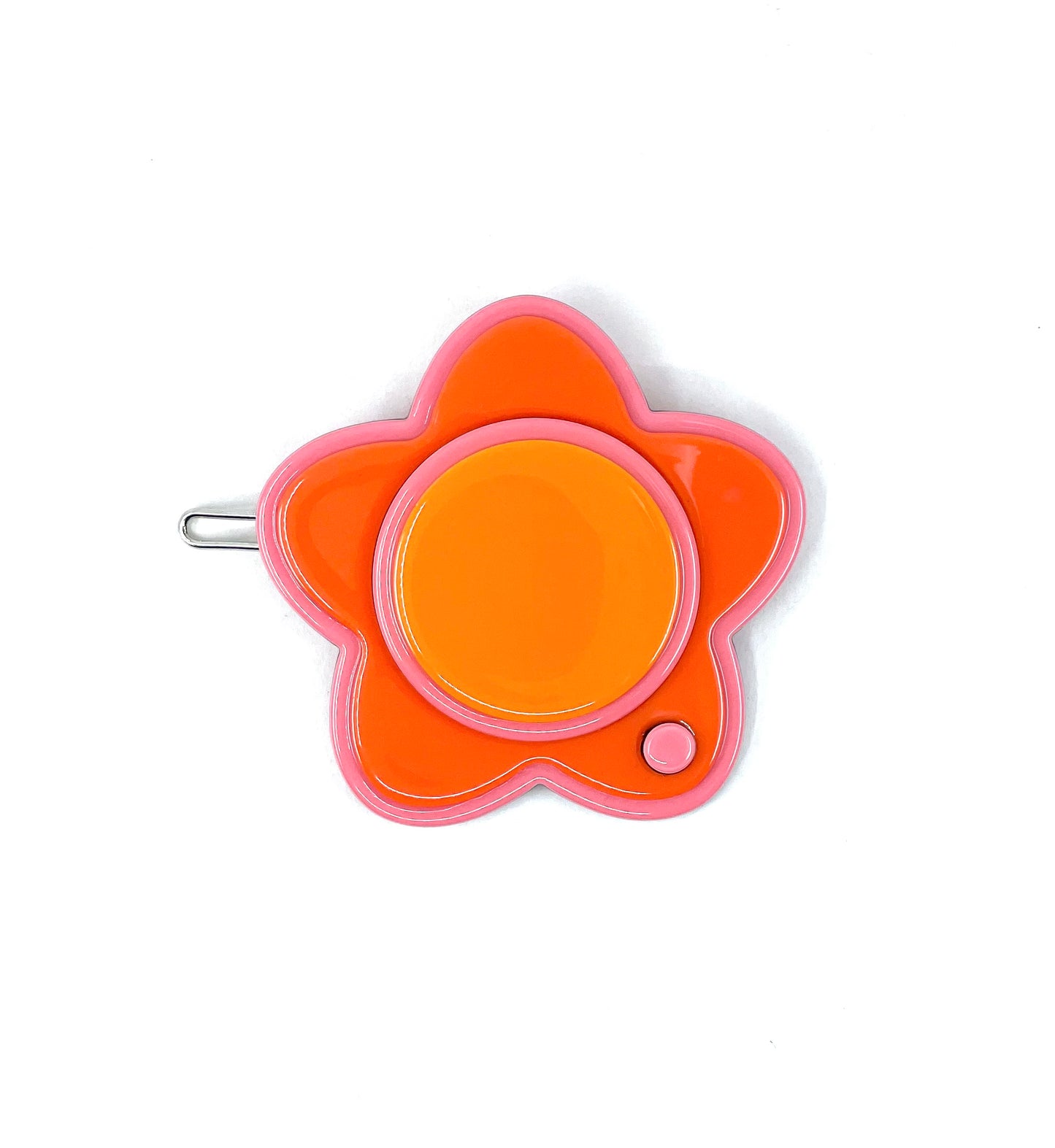 Bibi flower - large - Coral orange