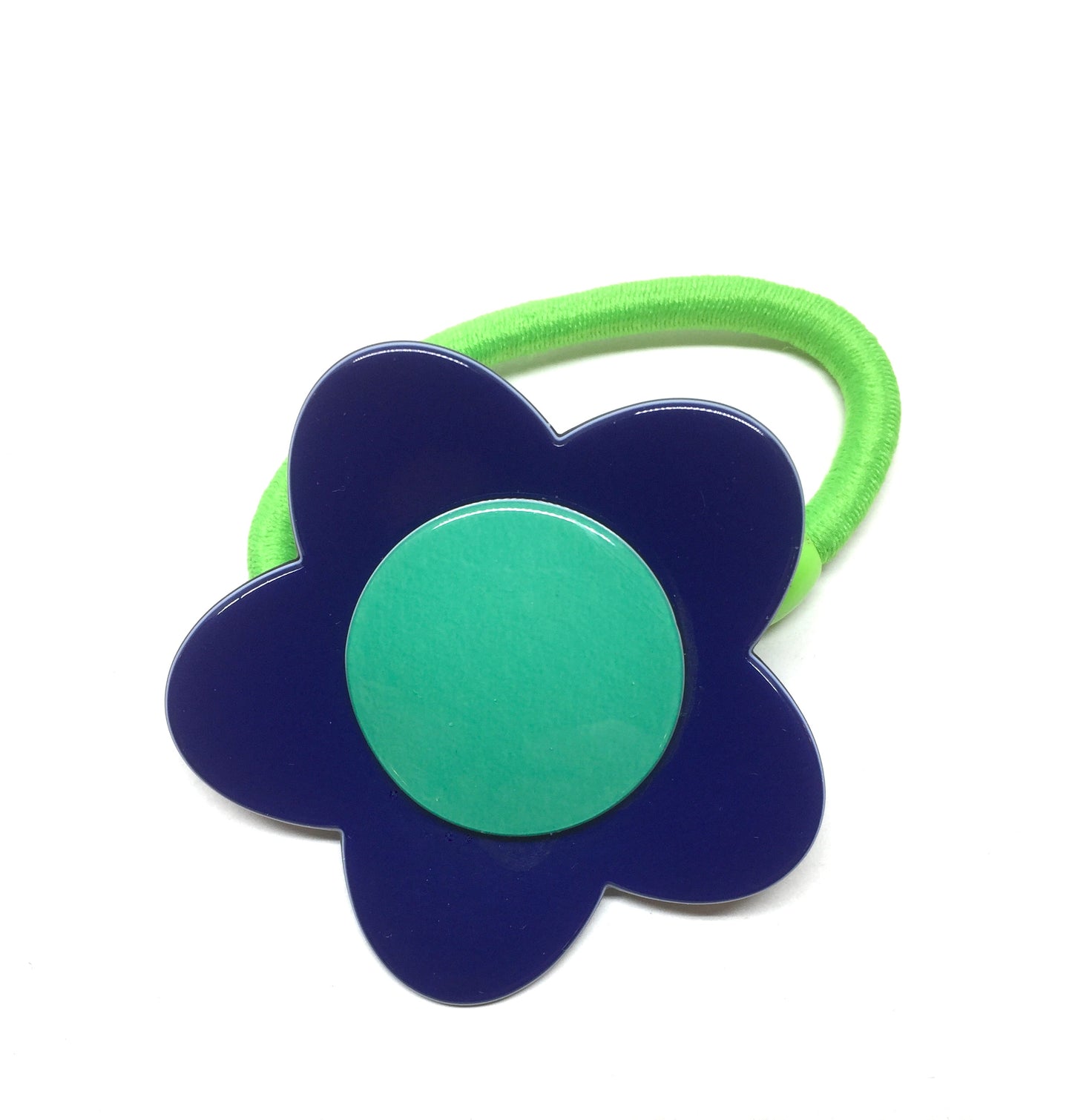 Bibi flower ponytail - Blue