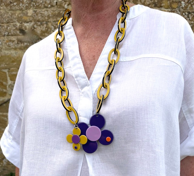 Florence necklace - Purple