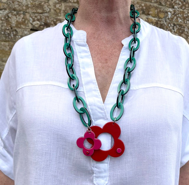 Hanover necklace - Red