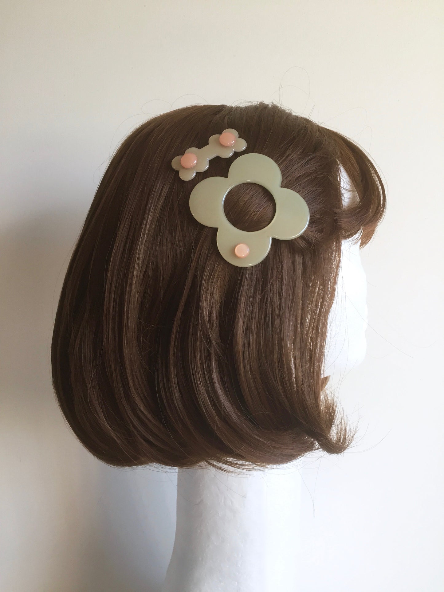 Hanover Large Hairclip - Sage