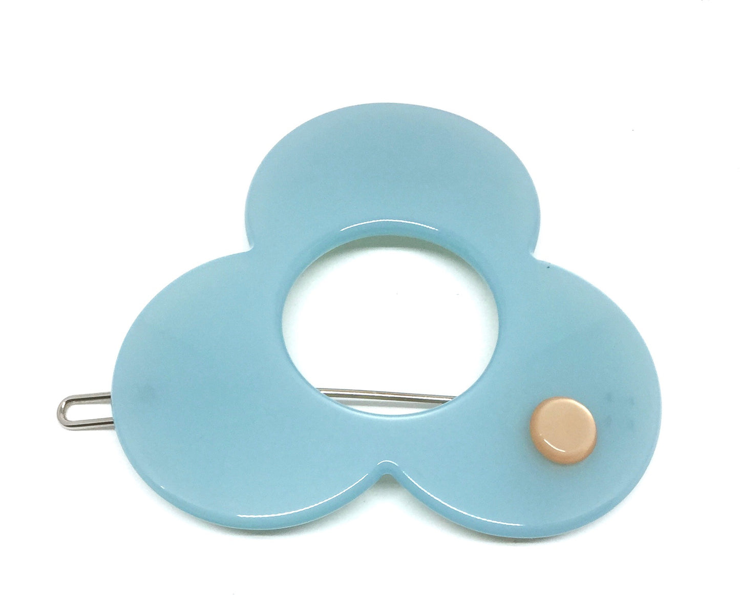 Barcelona Large Hairclip - Duckegg blue