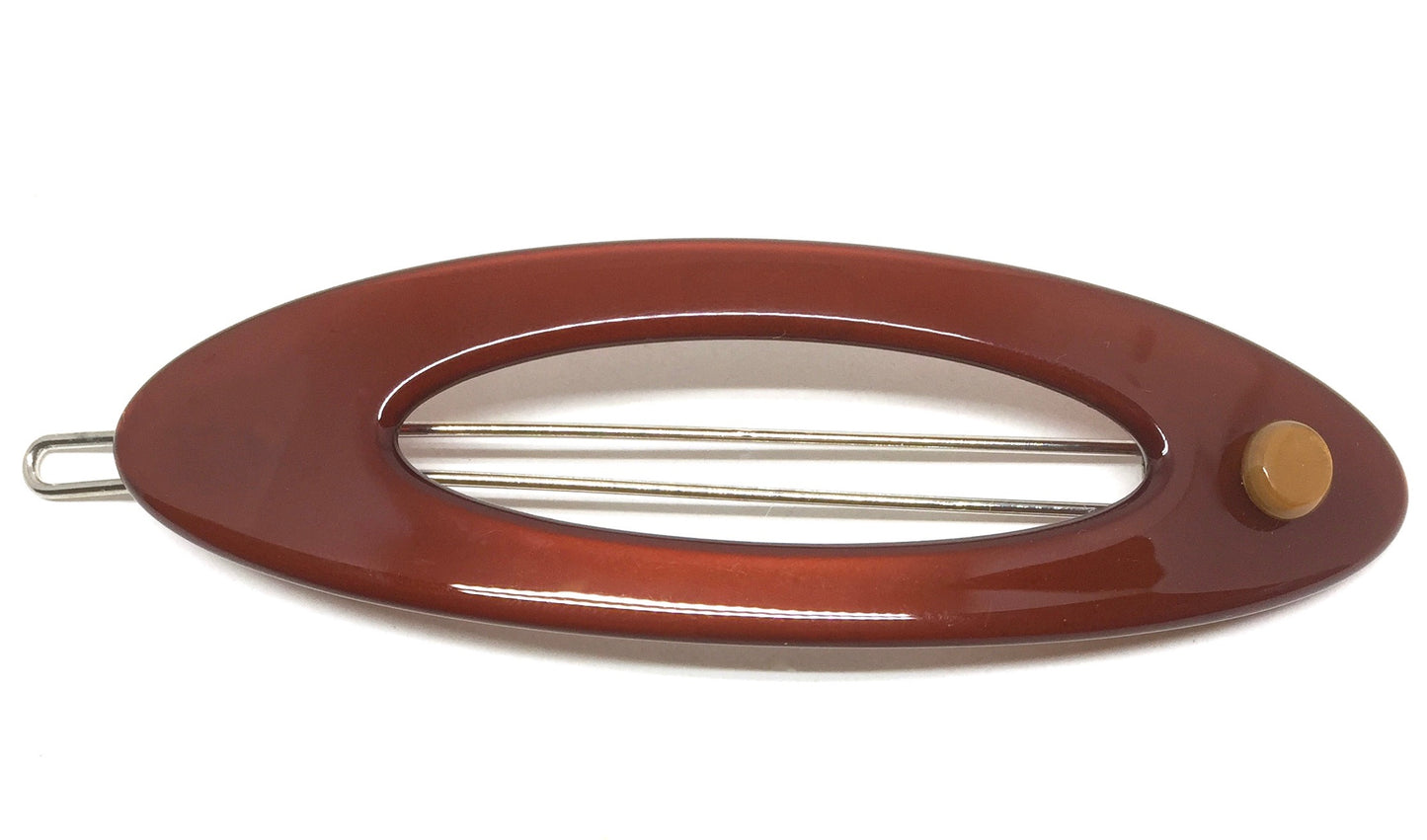 Rome Hairclip - Rich brown