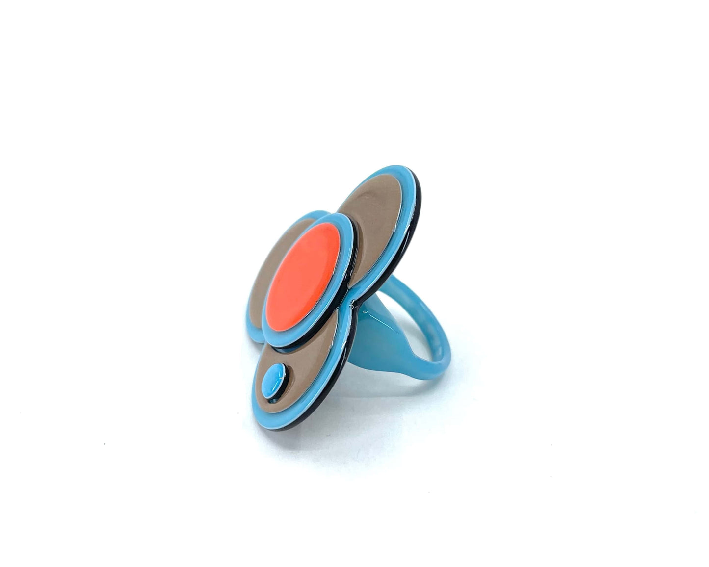 Barcelona Detail Ring - Brown