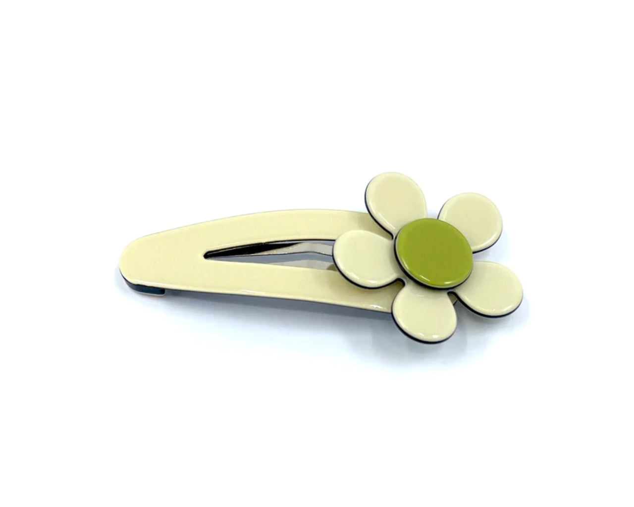 Flat flower click clack - cream green