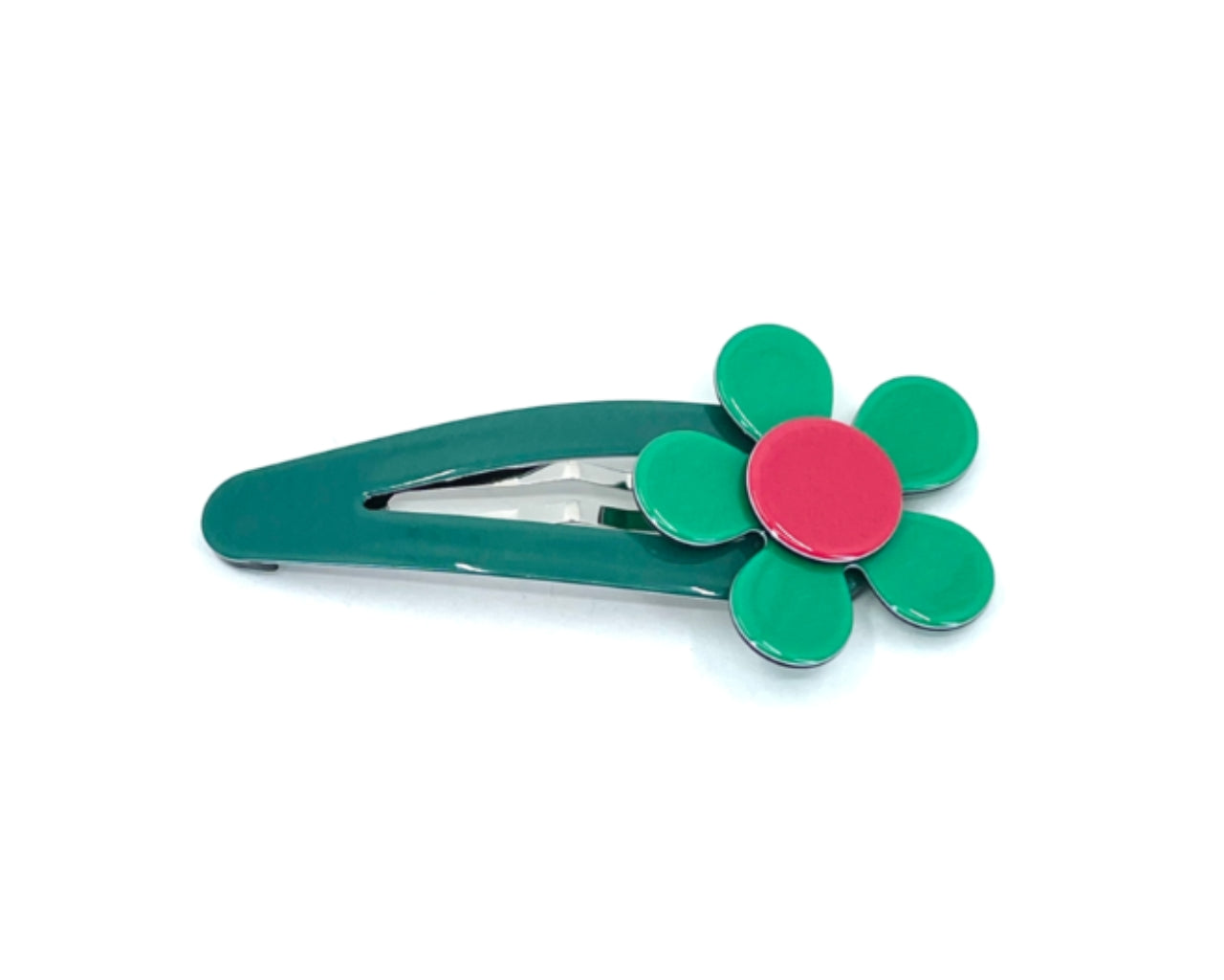 Flat flower click clack - Green - LARGE