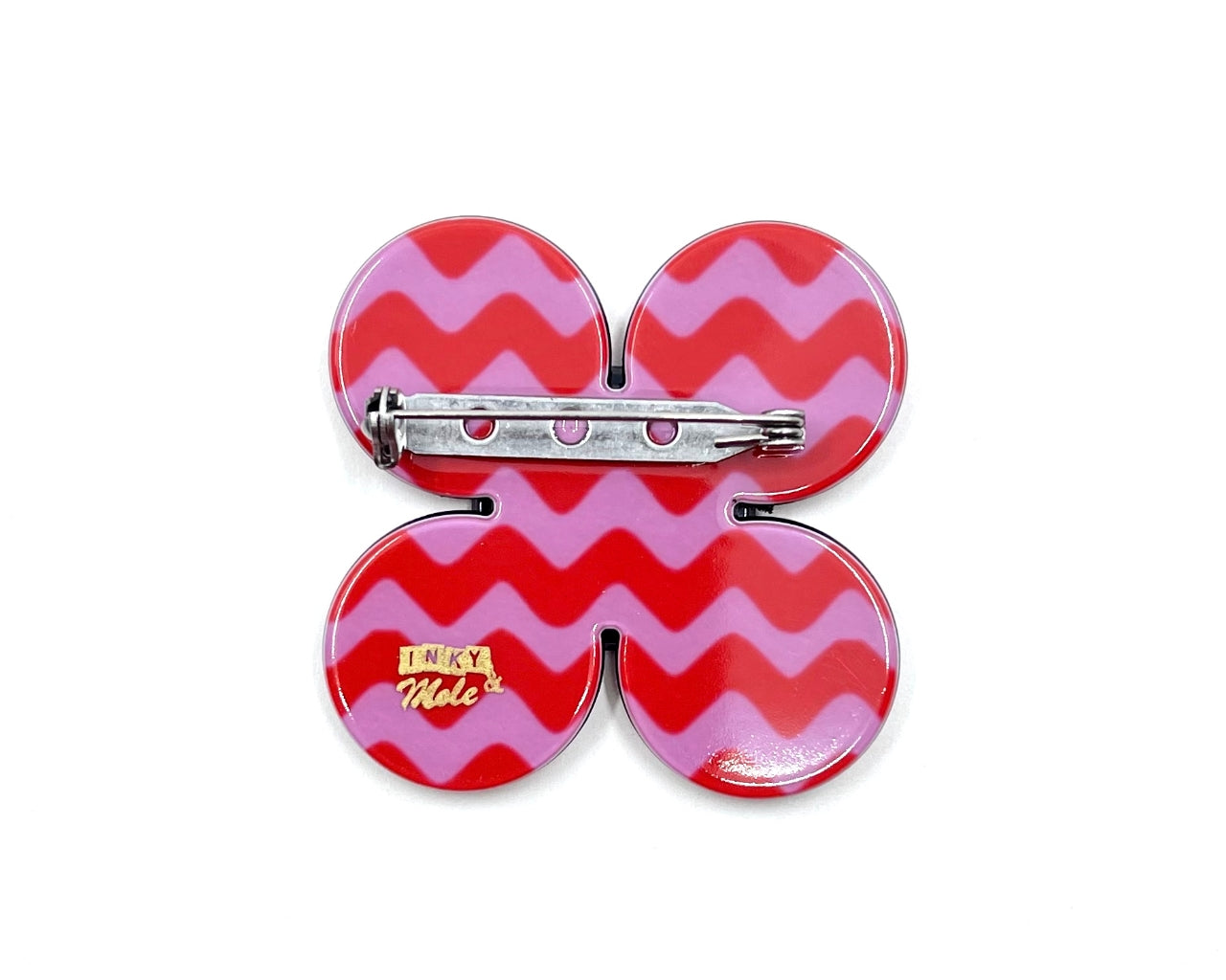 Florence brooch - Purple Zigzag