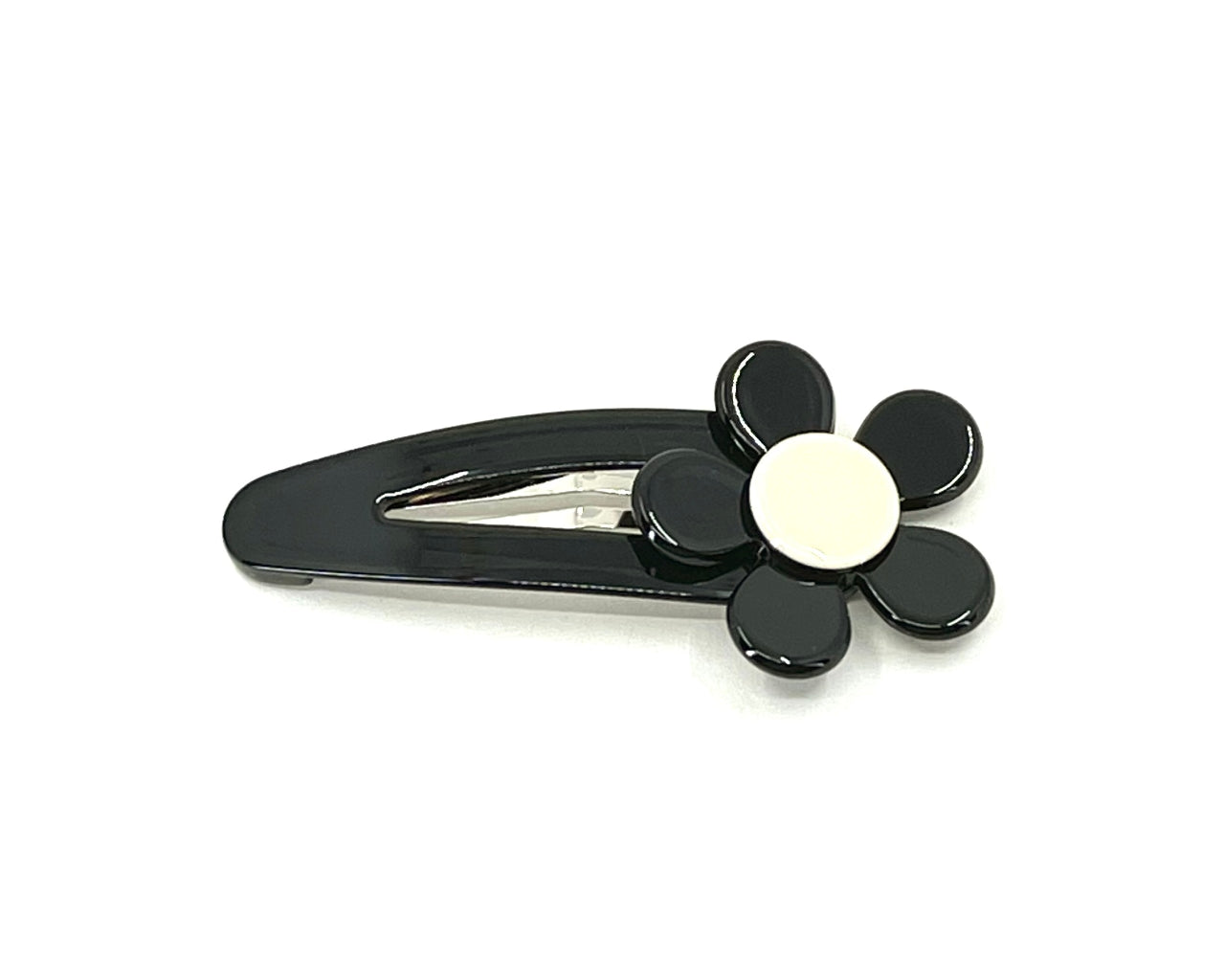 Flat flower click clack - Black