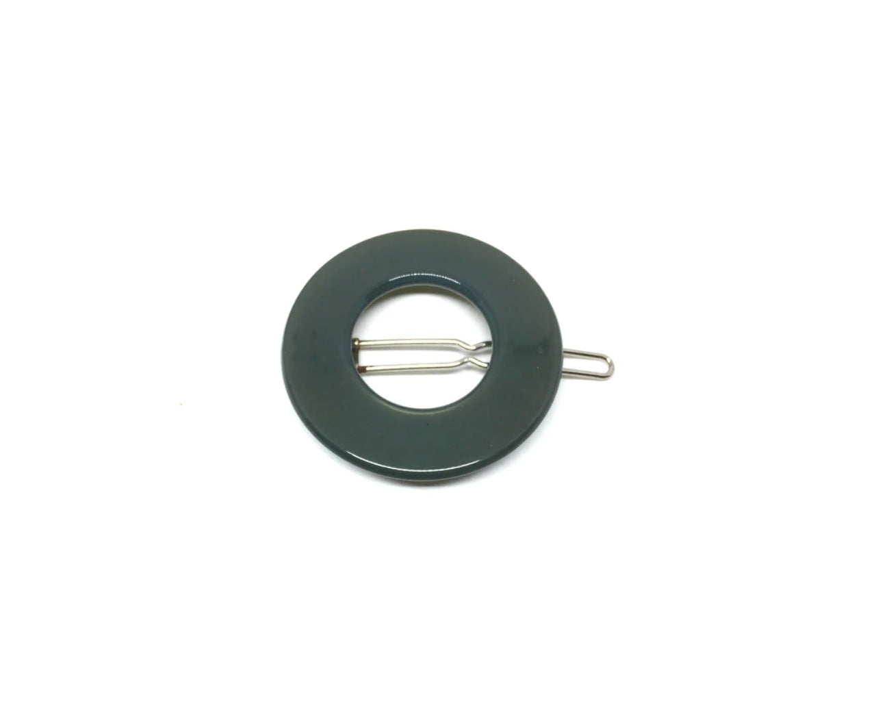London Hairclip - Dark grey