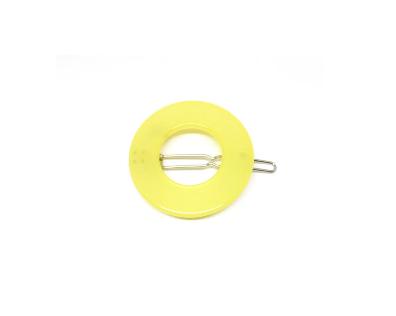 London Hairclip - pale yellow