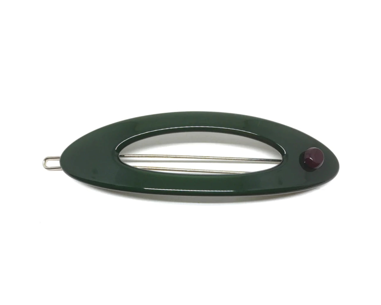 Rome Hairclip - Dark Green