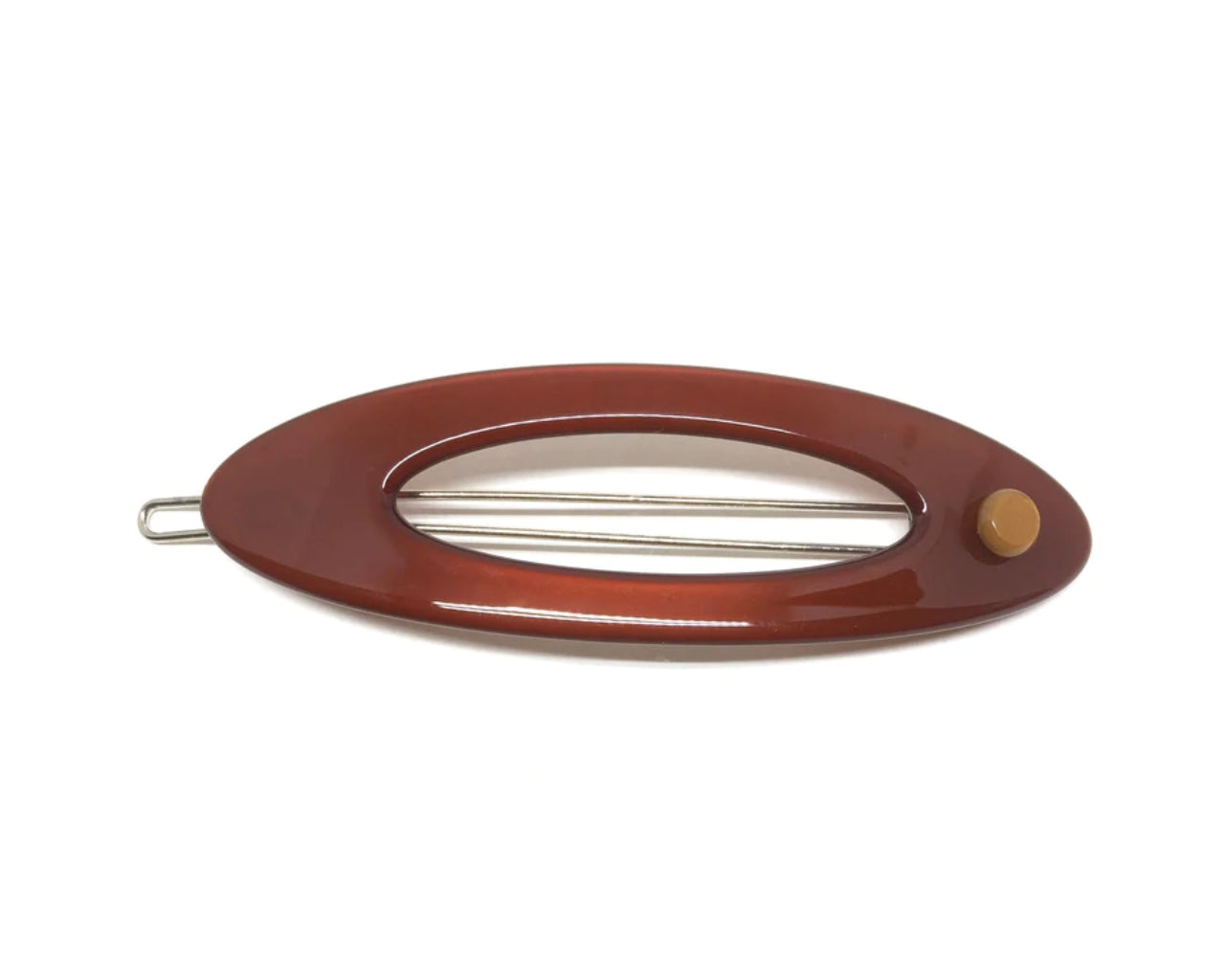 Rome Hairclip - Rich brown