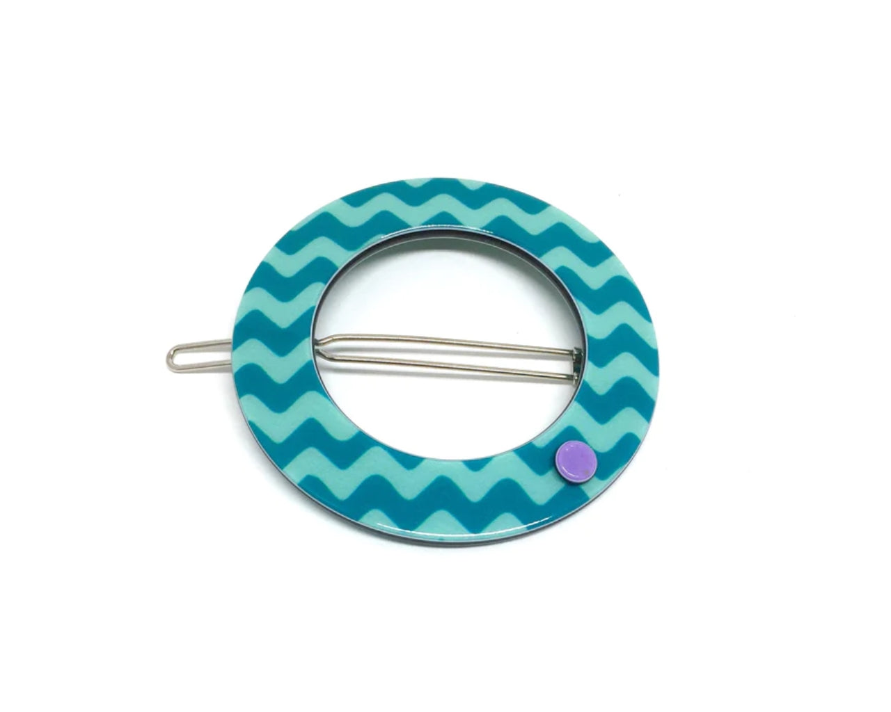 Tokyo O - Teal zigzag