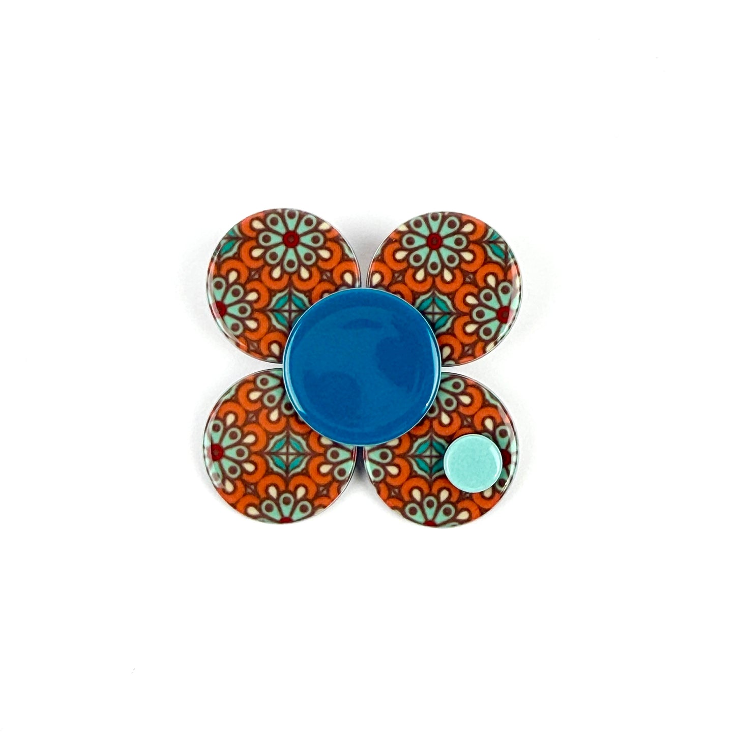 Florence brooch - Faded orange