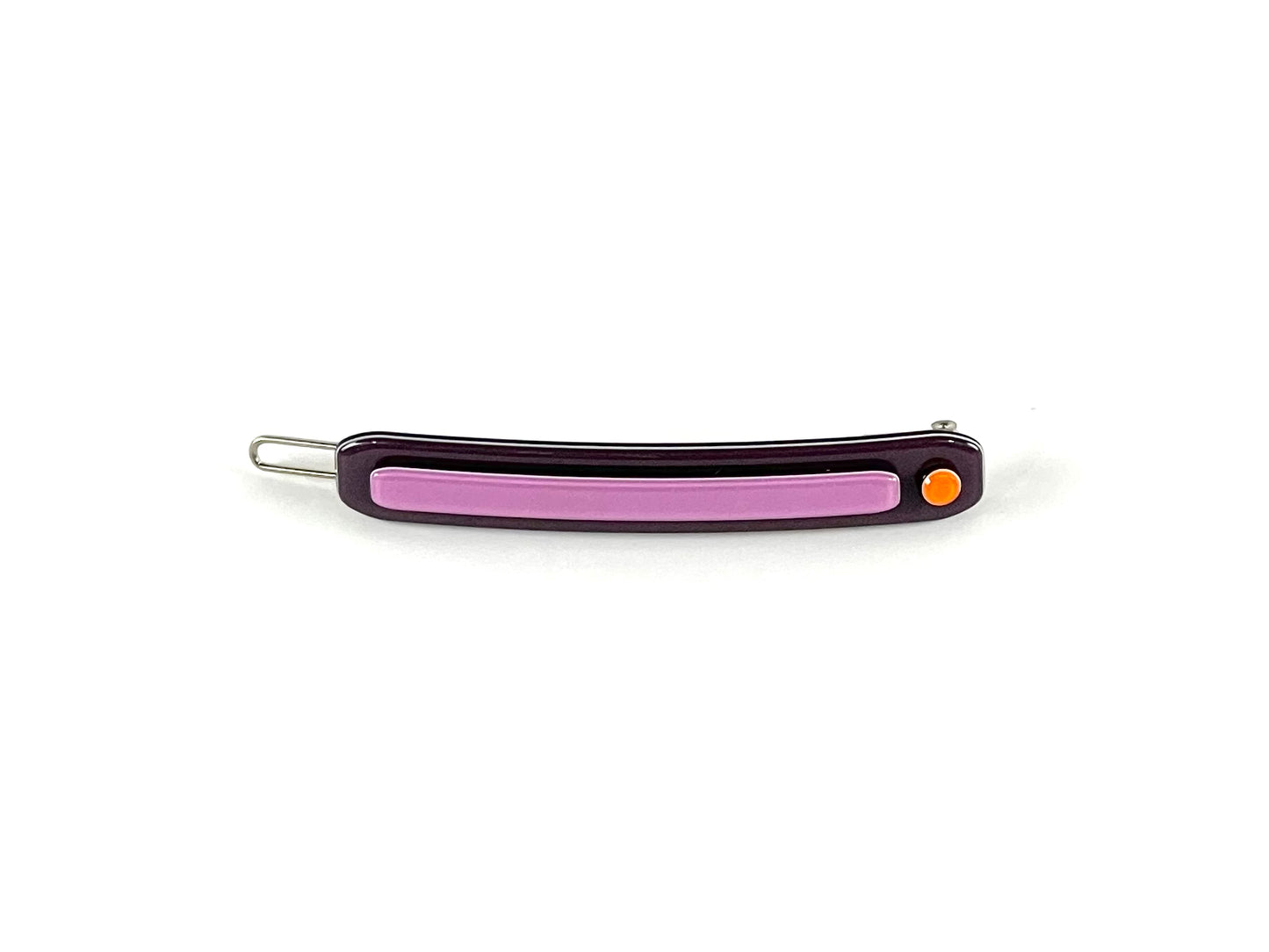 Genoa hair clip - Deep Aubergine