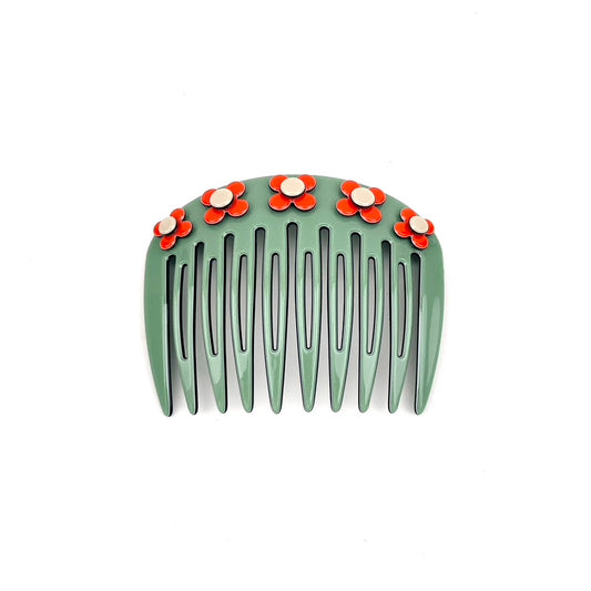Hanover side comb - Sage green