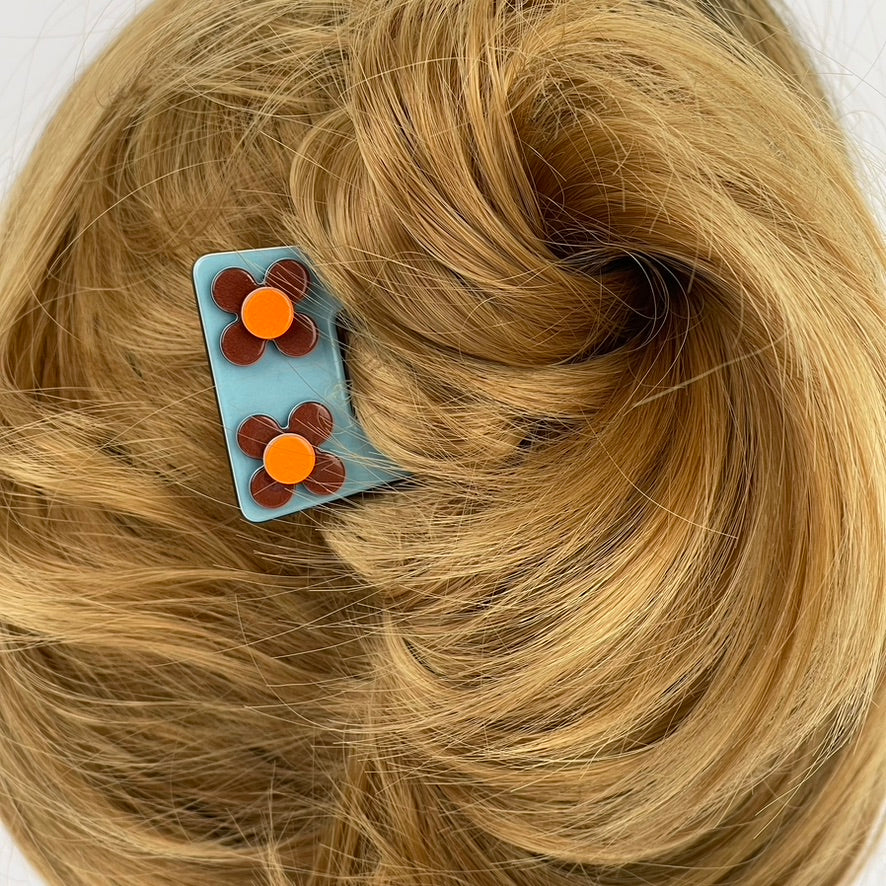 Hanover hair pin - sky blue