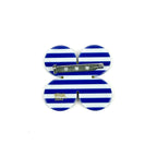 Florence brooch - Blues stripe