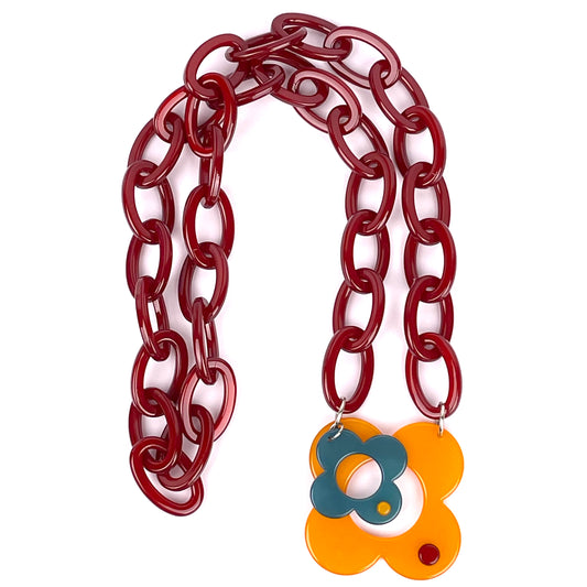 Hanover necklace - Citrus wine