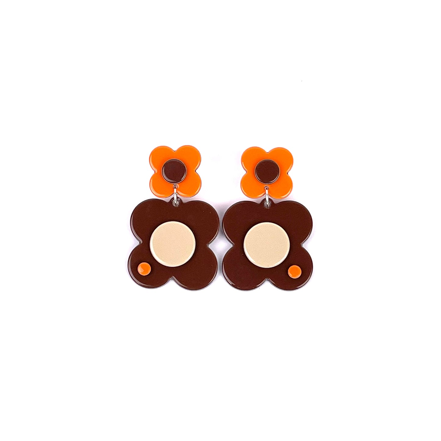 Hanover drop earrings - Brown
