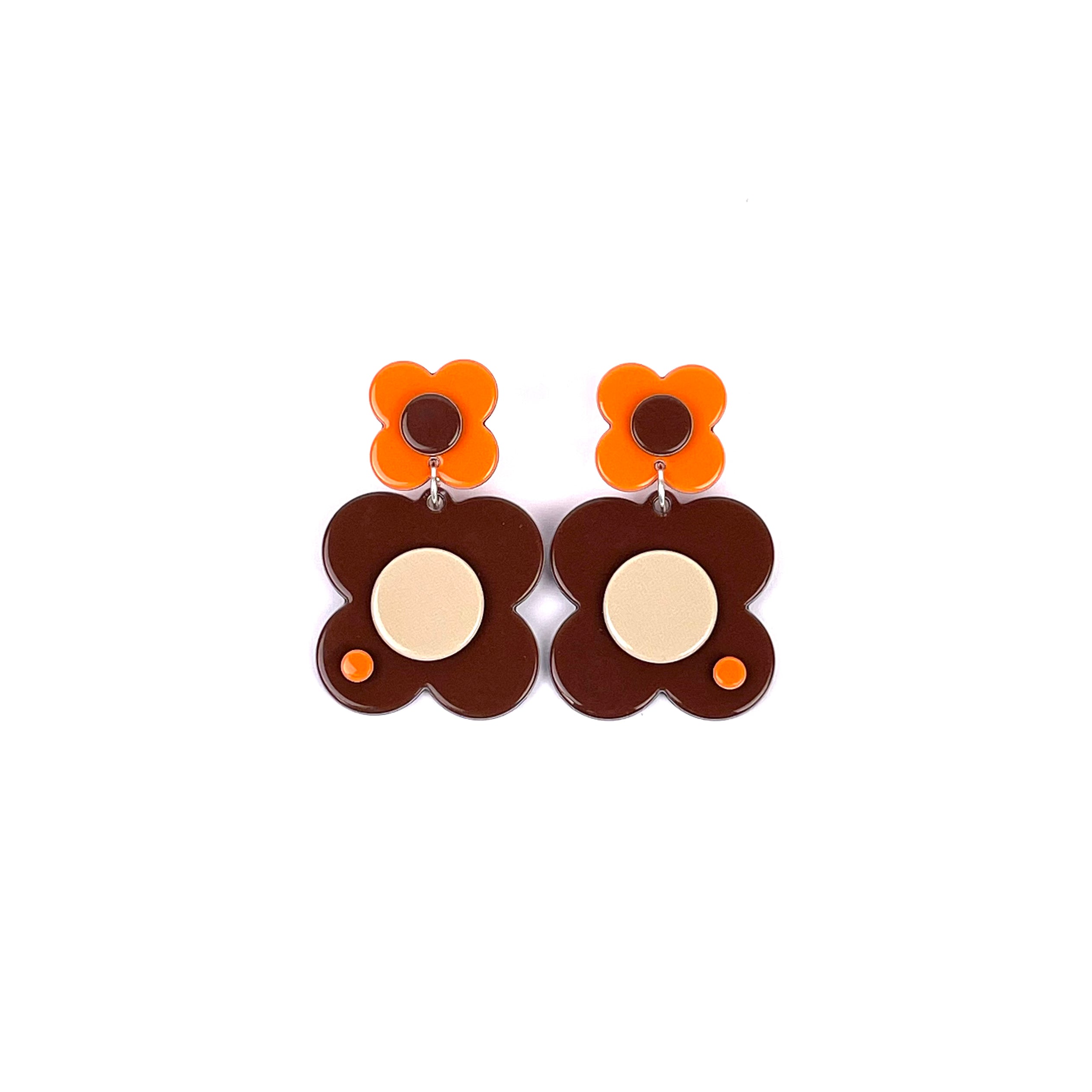 Hanover drop earrings - Brown
