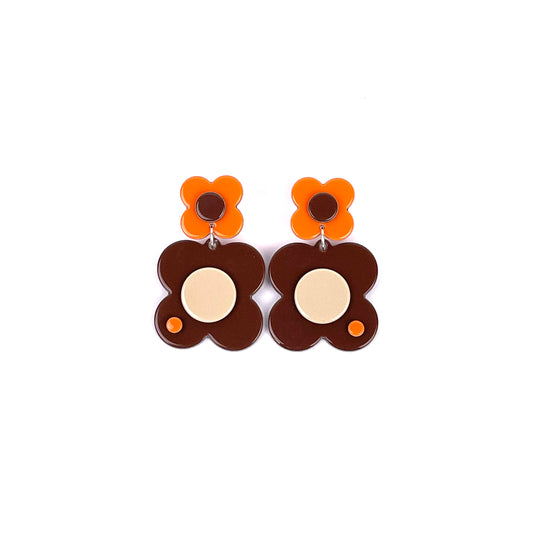 Hanover drop earrings - Brown