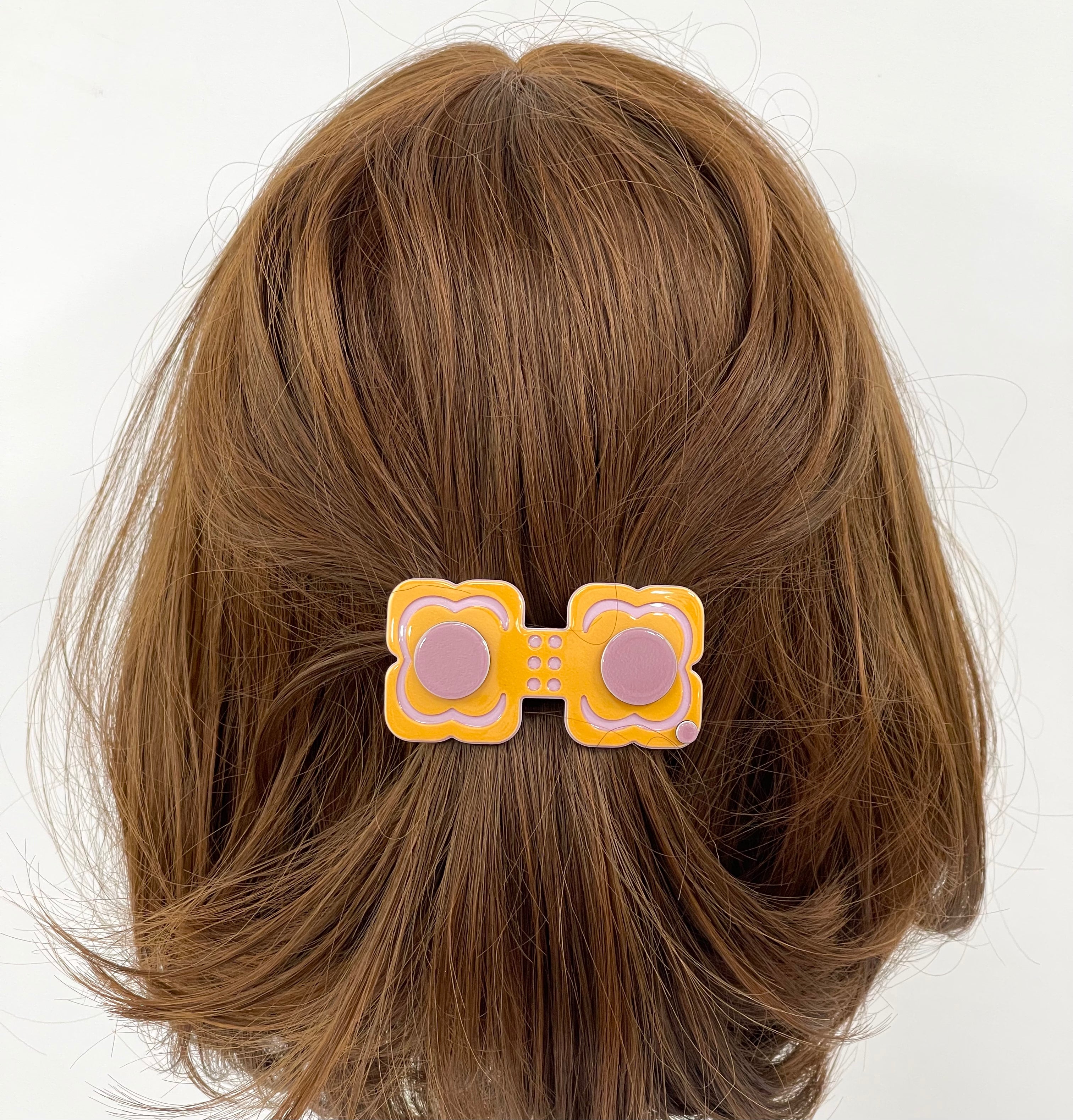 Hanover duo MINI barrette - Warm yellow