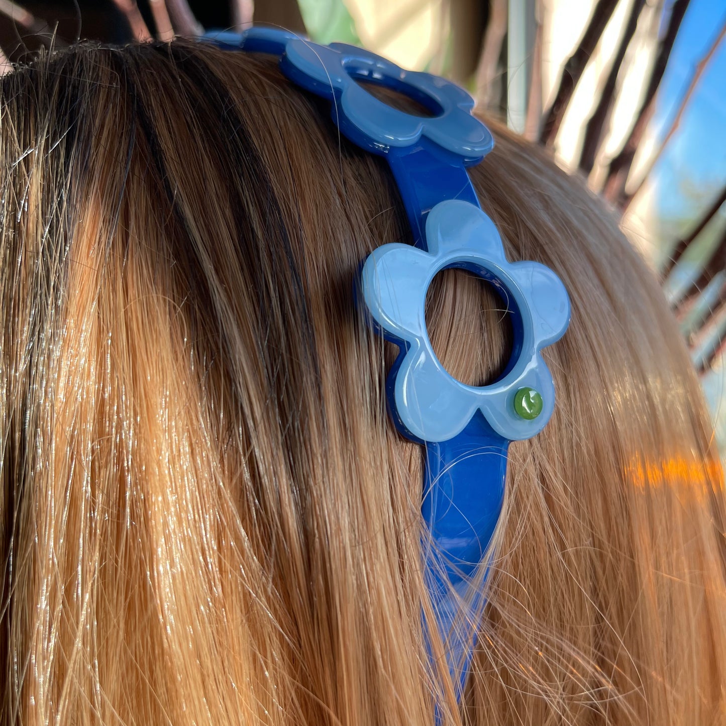 Boston cut-out headband - Blue Green