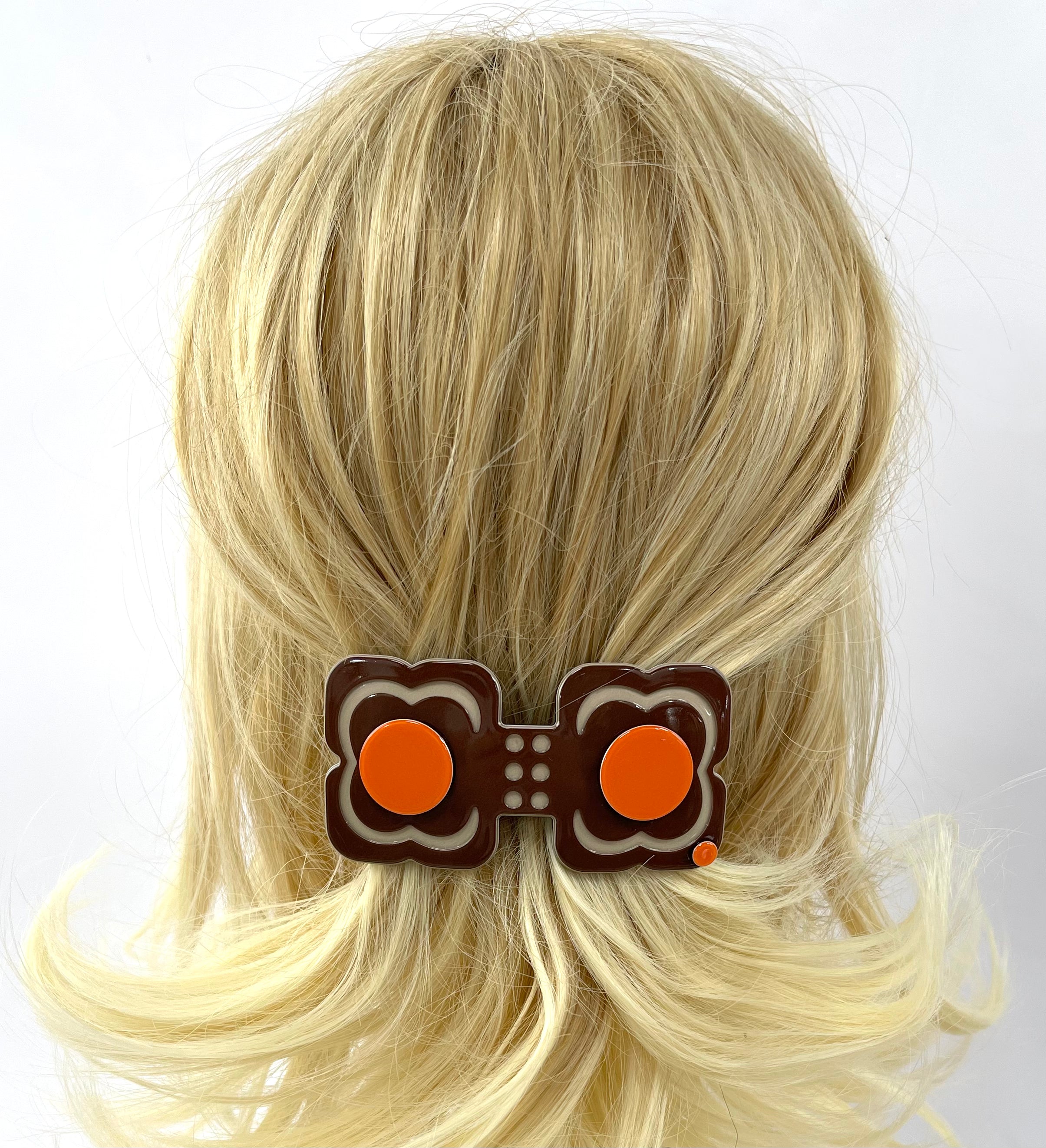 Hanover duo barrette - Brown