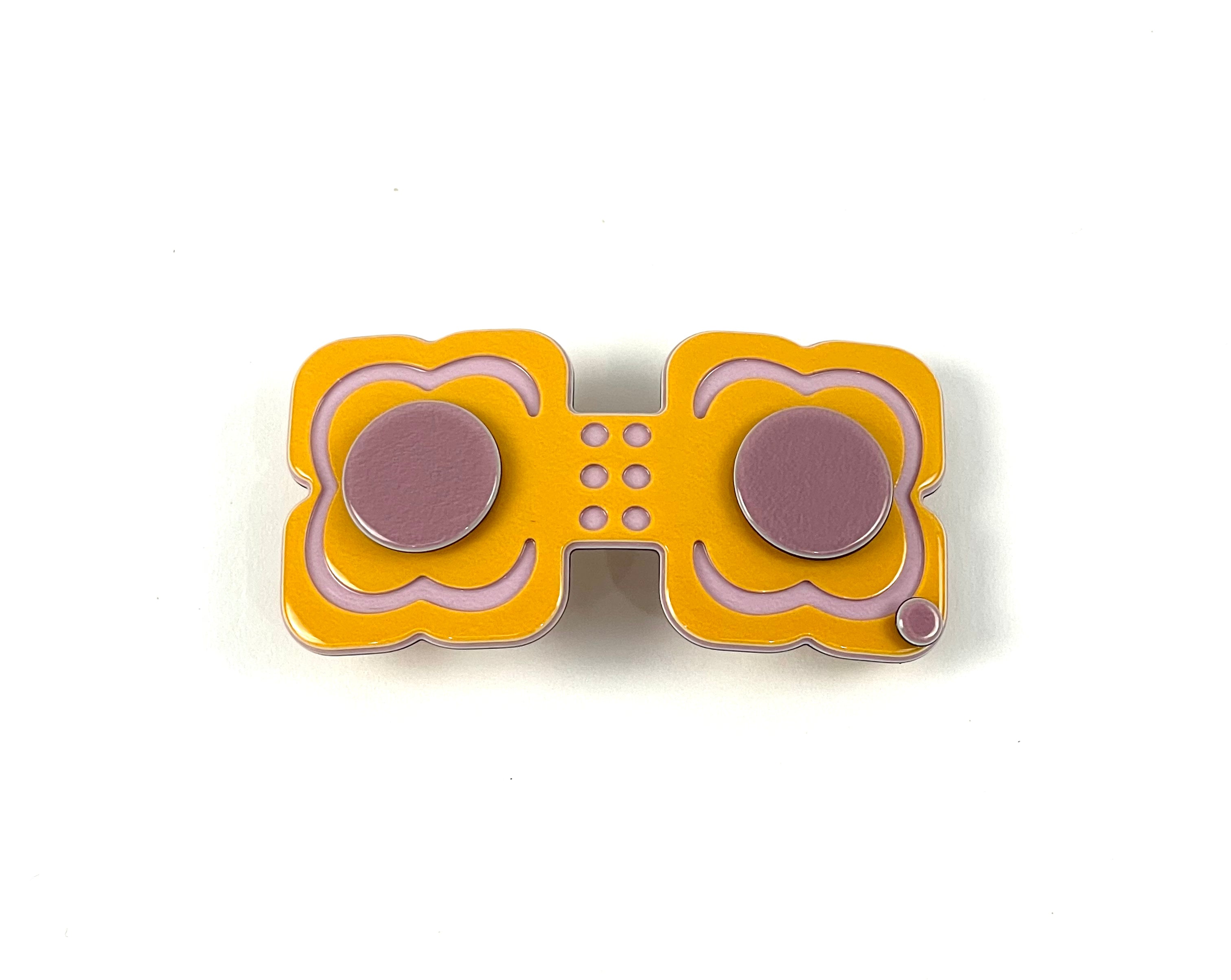 Hanover duo MINI barrette - Warm yellow