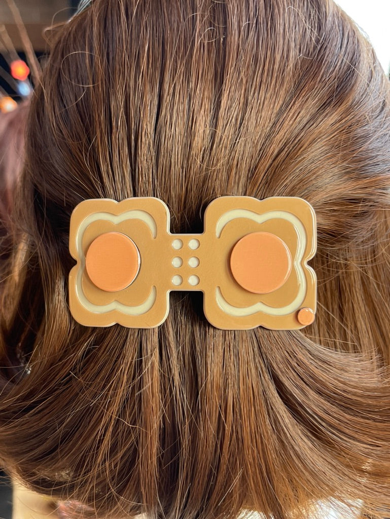 Hanover duo barrette - Camel